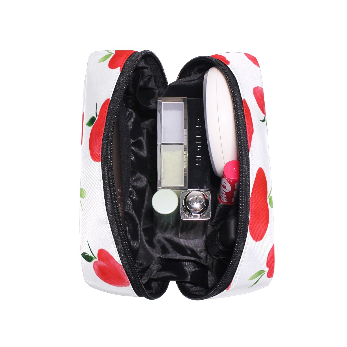 Amazon.co.jp: ミヤビヤ コスメポーチ りんご柄 リンゴ柄 林檎柄